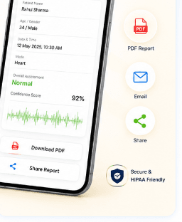 Exporting diagnostic PDF and HL7 EHR report